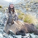 The Dunbars at Glen Dene, with a Himalayan Bull Tahr
