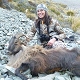 The Dunbars at Glen Dene, with a Himalayan Bull Tahr
