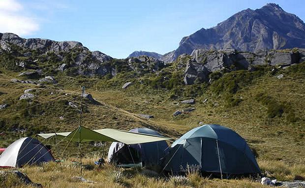 Wilderness tented camp, Lake Hawea.