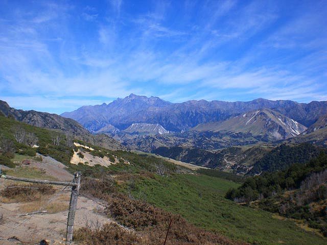 The scenery is spectacular, starting right from the door of the cabin.